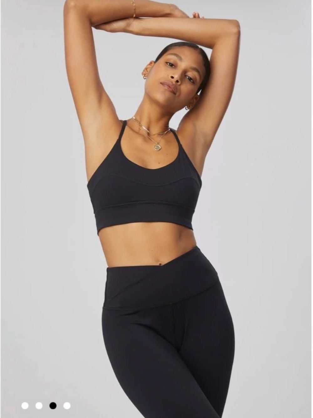 Sincerely Jules for Bandier Crossover Leggings and Bra Set size Small Black